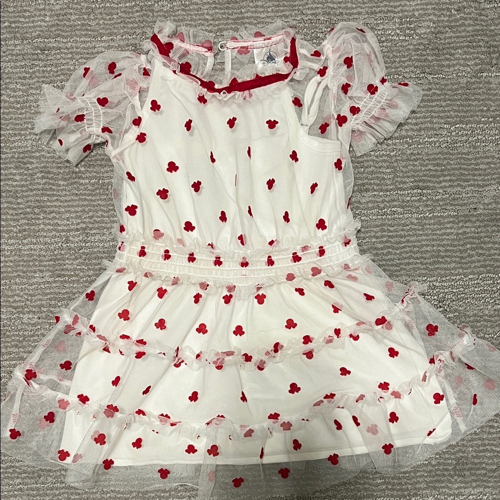 Disney White and Red Minnie Mouse Dress